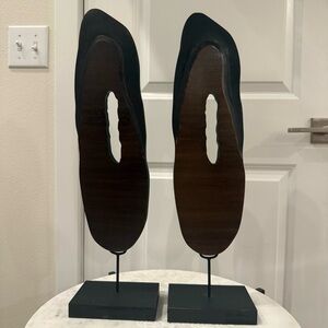 Pier 1 Black and Brown Modern Sculptures
Pair